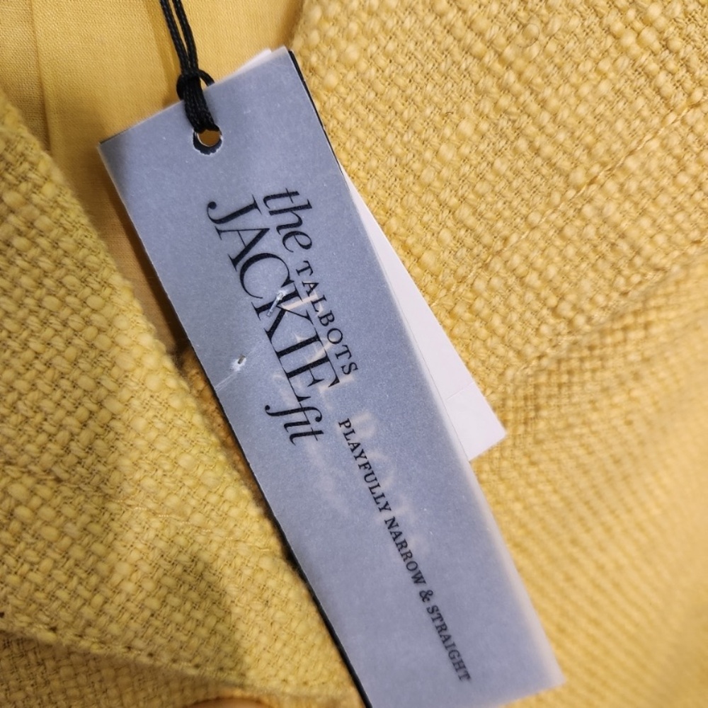 Talbot’s Mustard Yellow Linen/Cotton Blazer size 8 - Picture 5 of 6